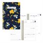 Academic Weekly Planner, 2025-2026 - Bilingual - Blossom Navy