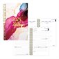 Academic Weekly Planner, 2025-2026 - Bilingual - Pink Marble