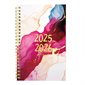 Academic Weekly Planner, 2025-2026 - Bilingual - Pink Marble