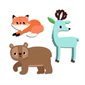 GOMMETTES - ANIMAUX DE LA FORET