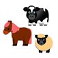GOMMETTES - ANIMAUX DE LA FERME