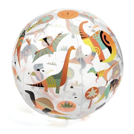 BALLON DE PLAGE 35 CM DINO