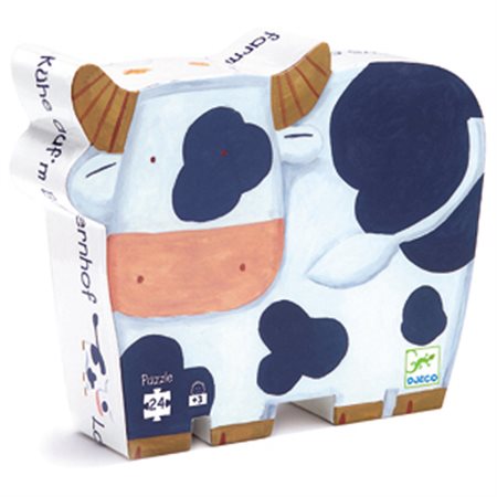 PUZZLE SILHOUETTE VACHE 24 PCS