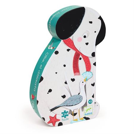 Djeco Silhouette Puzzle - Ollie the Dalmatian - 24 pieces