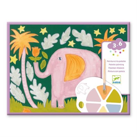 Djeco Peinture à la palette : Les sauvages
