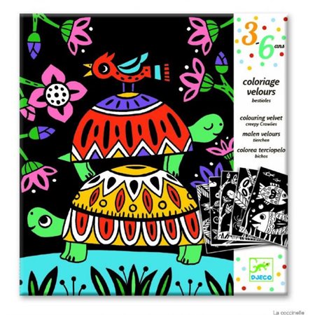 COLORIAGE VELOUR BESTIOLES