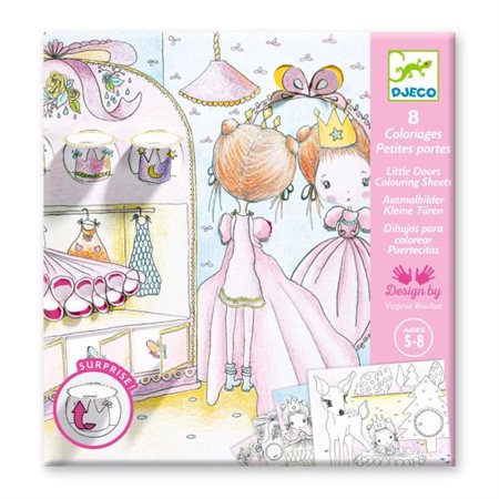 Djeco Coloriages surprises : Les petites portes de Pupi