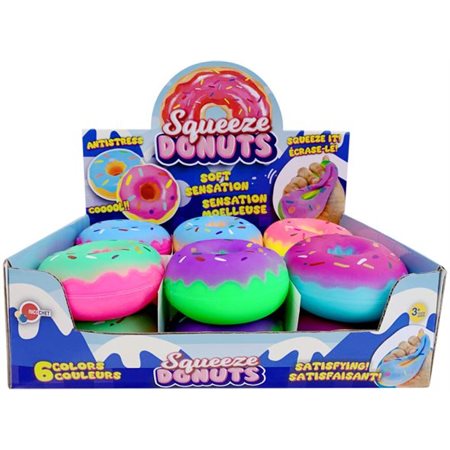 Stress-Relief Toy – Squeeze Donuts – Assorted