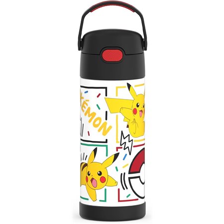 Bouteille Thermos FUNtainer avec paille - Pokemon