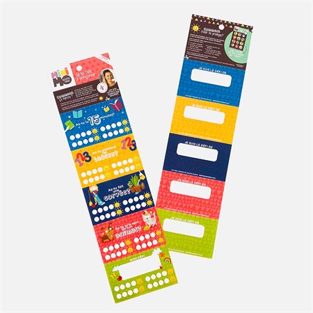 Cartes défis à poinçonner - 5 cartes