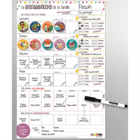 Vertical Family Planner – The Week