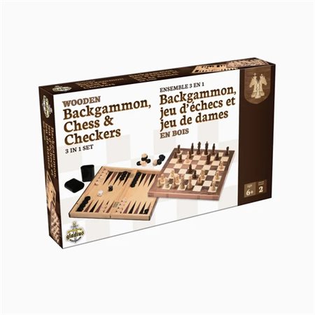 JEUX ECHECS DAMES BACKGAMMON