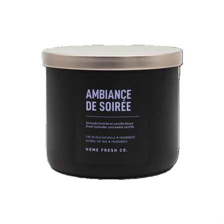 Home Fresh Candle with 3 Wicks - Evening Ambiance