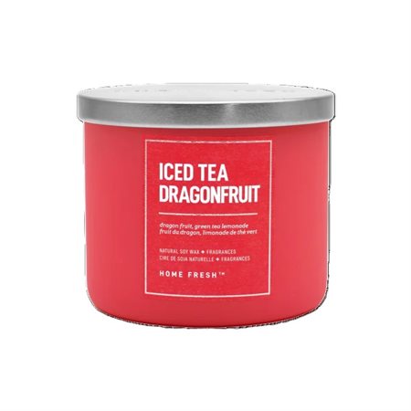 Home Fresh Candle with 3 Wicks - Iced Tea Dragonfruit