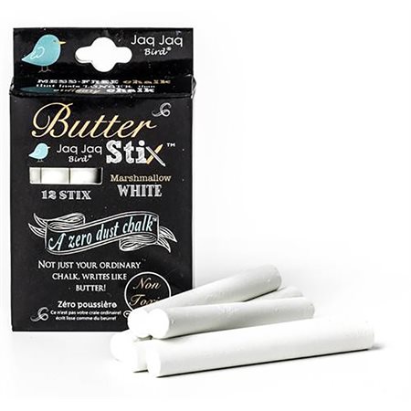 CRAYONS BUTTERSTIX 12 BLANC