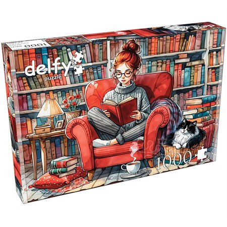 JaCaRou Puzzle - Delfy : Cozy Reading Time - 1000 mcx