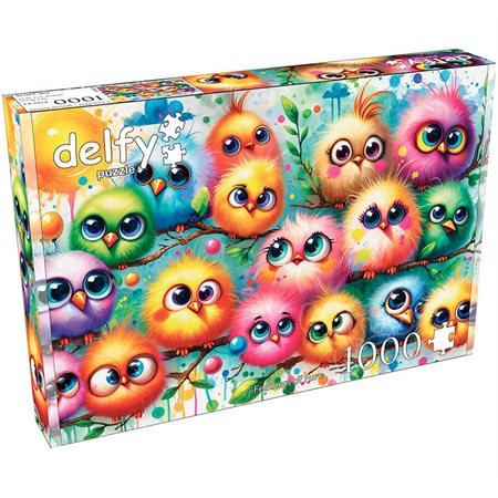 JaCaRou Puzzle - Delfy : Feathers of fun - 1000 mcx