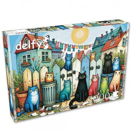 JaCaRou Puzzle - Delfy : Whiskers on the Street - 1000 mcx