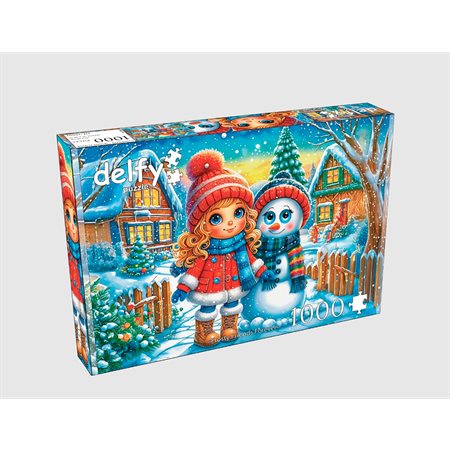 JaCaRou Puzzle - Delfy : Frosty Friends Forever - 1000 mcx