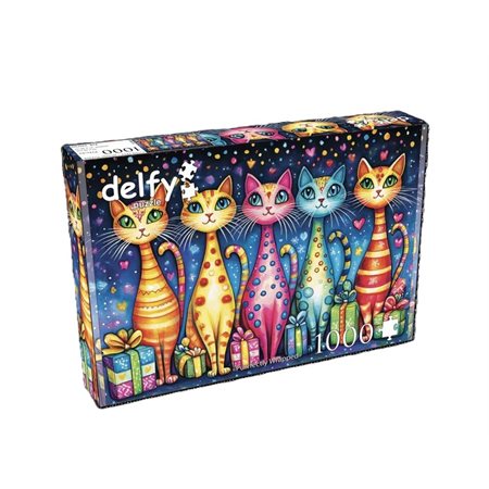 JaCaRou Puzzle - Delfy : Purrfectly Wrapped - 1000 mcx
