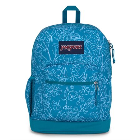 SAC DOS JANSPORT CROSS TOWN+ DAISIES GREEN