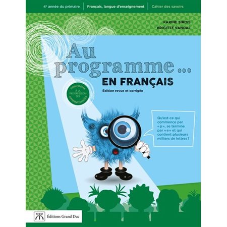 AU PROGRAMME 4E ANNEE