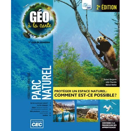 Géo à la carte 1e cycle sec. Fascicule Parc Naturel, 2e édition