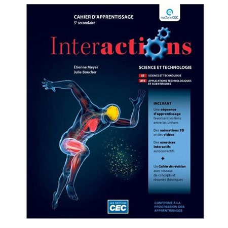 Interactions 3e sec. Version papier et num.+ carnet de révision + ex.int.