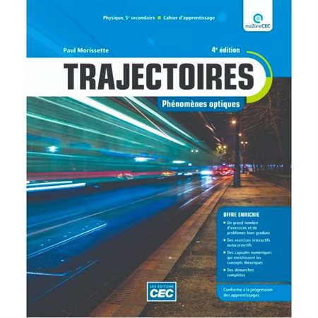 Trajectoires optique et mécanique 5e sec. Version papier et num. + exercises int.