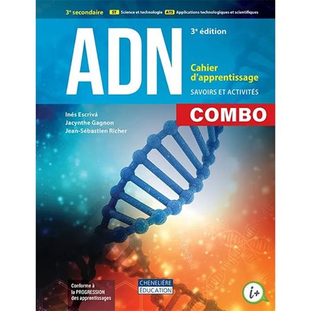 ADN ST-ATS sec.3, Combo cahier version imprimée + numérique, 3e édition