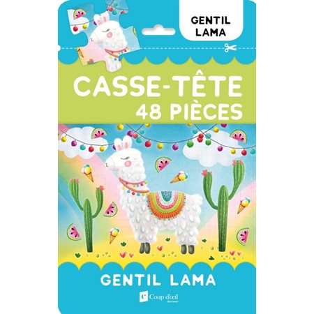 48-Piece Puzzle – Friendly Llama