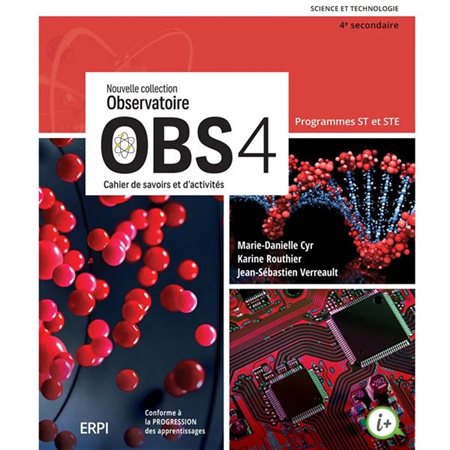 OBS 4, Cahier de savoirs et d'activités ST-STE + ens. numérique