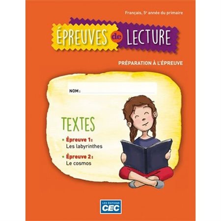 Épreuves de lecture 5e année, préparation à l'épreuve