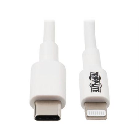 CABLE USB-C A LIGHTNING 3 PIEDS BLANC