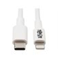 CABLE USB-C A LIGHTNING 3 PIEDS BLANC