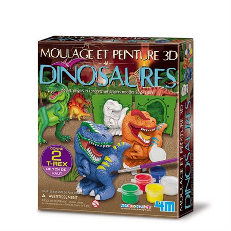 MOULER ET PEINDRE LES DINOSAURES 3D