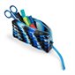 Étui à crayon en silicone - Bleu marbre