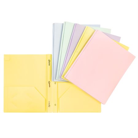 Plastic Portfolio – Assorted Pastel Colors