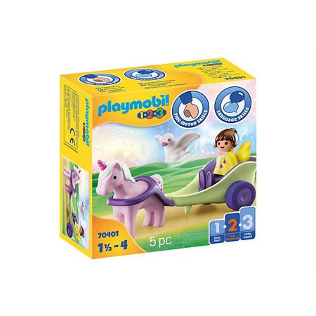 CALECHE AVEC LICORNE DE FEES