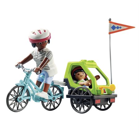 CYCLISTES MAMAN ET ENFANT