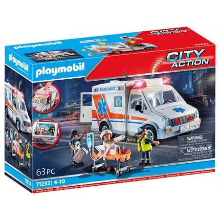 AMBULANCE AVEC ENFANT BLESSE