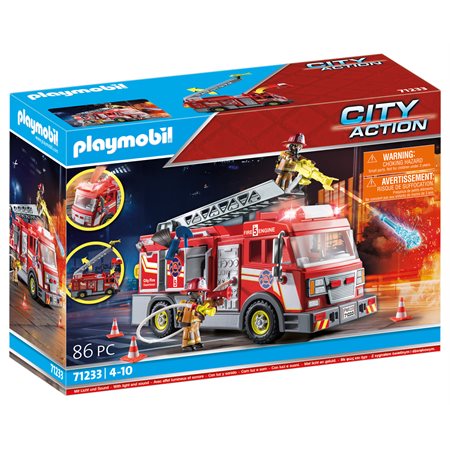 CAMION DE POMPIERS AVEC ECHELLE