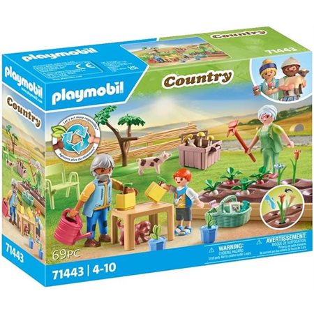 GRANDS-PARENTS ET POTAGER