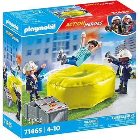 FIREFIGHTER WITH AIR PILLOW