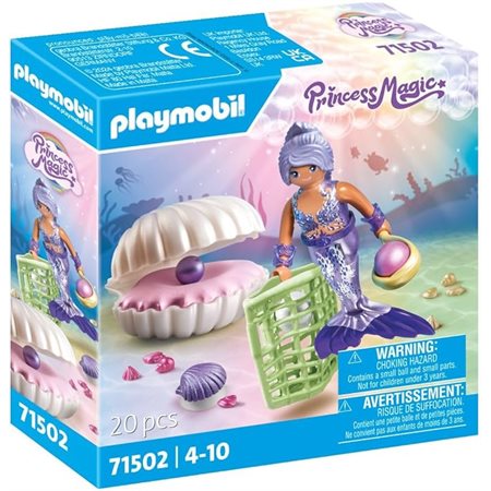 MERMAID WITH PEARL SEASHELL