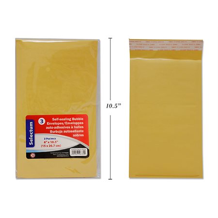 Enveloppes à bulle tirez et collez