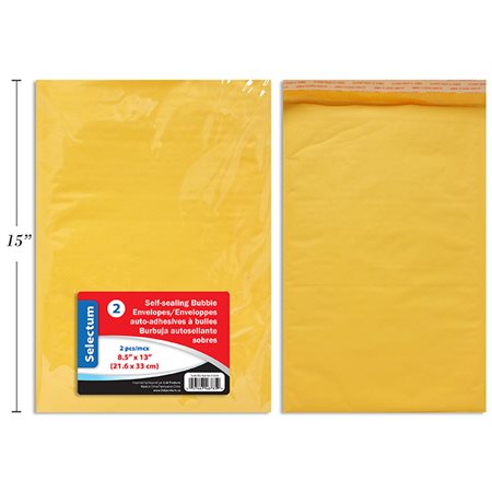Enveloppes à bulle tirez et collez