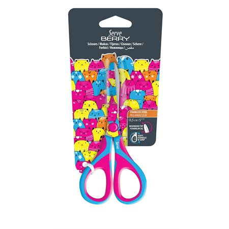 13.5 cm Scissors – Neon Cat Patterns