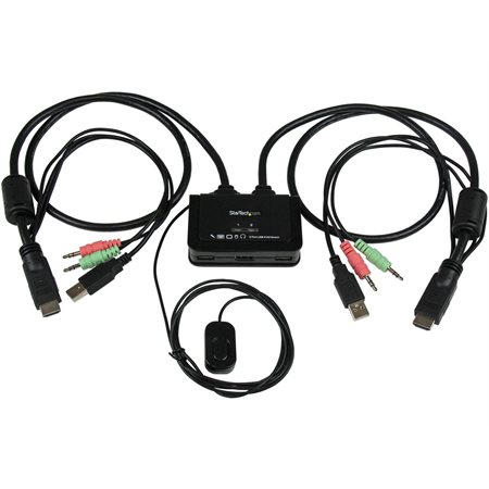 STARTECH KVM 2 PORTS HDMI USB AUDIO