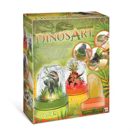 DINOSART GLOBE D'EAU LUMINEUX